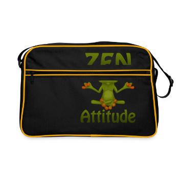 Grenouille Zen Attitude - Sac Retro - noir/or - Devant