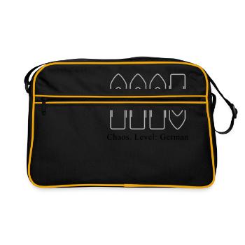chaos - Retro Bag - black/gold - Front