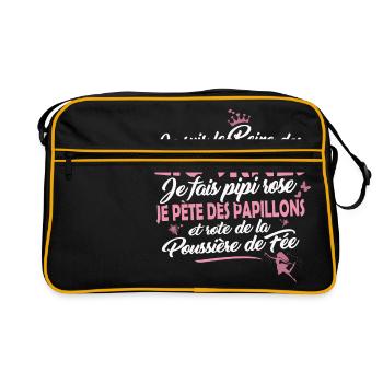 T-shirt Cheval - Reine des Licornes - Sac Retro - noir/or - Devant