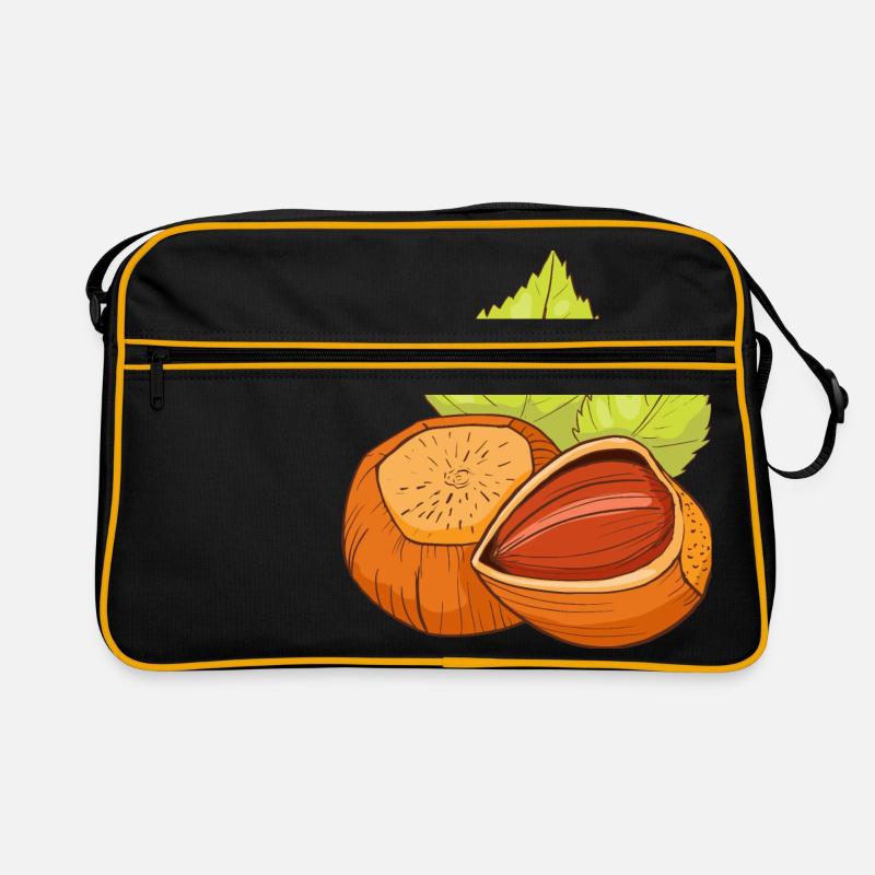 Haselnuss Gemeine Hasel Haselnussstrauch Retro Tasche