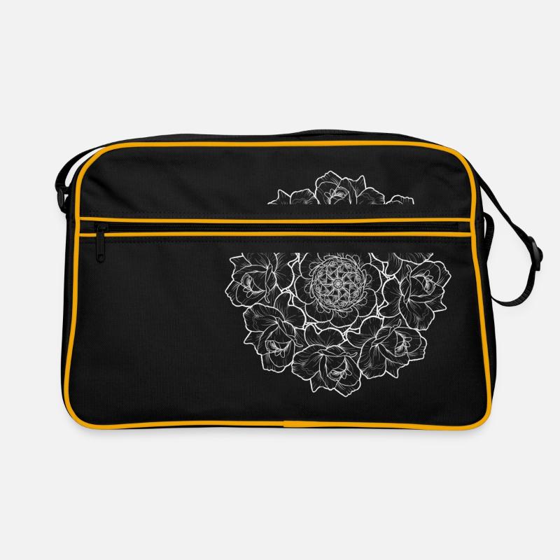 Rose bouquet - white Retro Bag