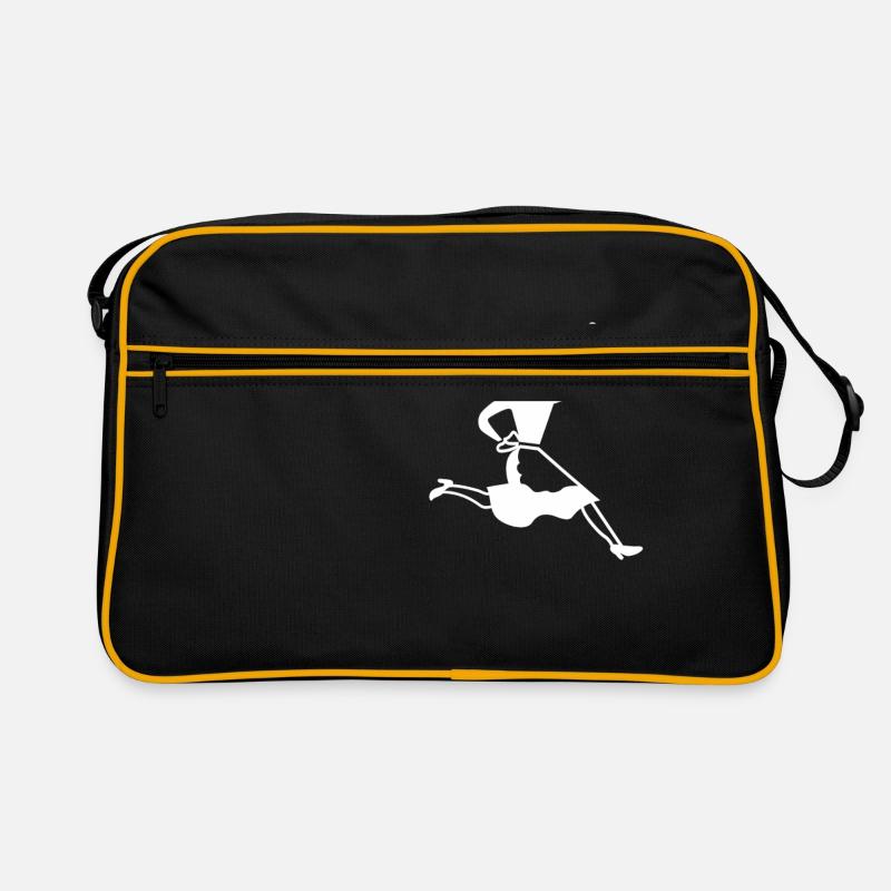 Kellnerin Sport - Retro Tasche - Schwarz/Gold