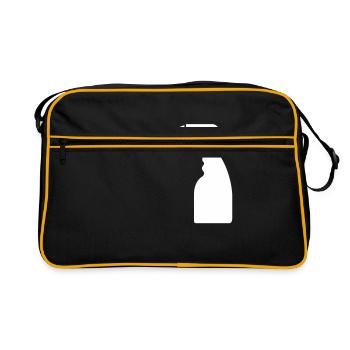 Flacon de nettoyage - Sac Retro - noir/or - Devant