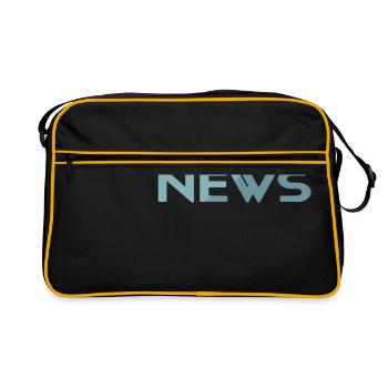 Breaking News Reporter Moderator - Retro Bag - black/gold - Front