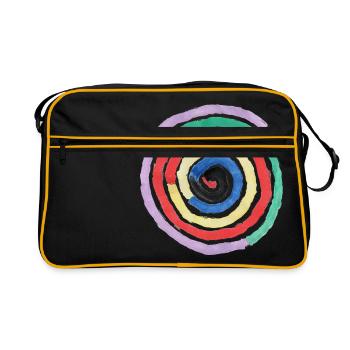 spirale - Sac Retro - noir/or - Devant