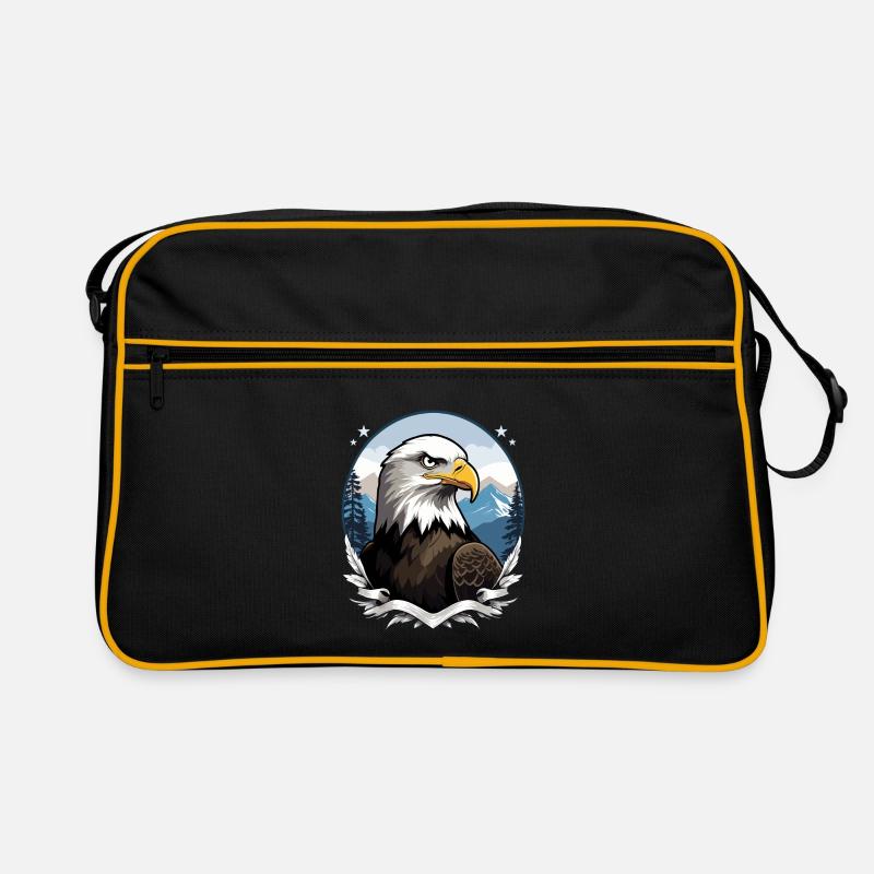Bald eagle Retro Bag