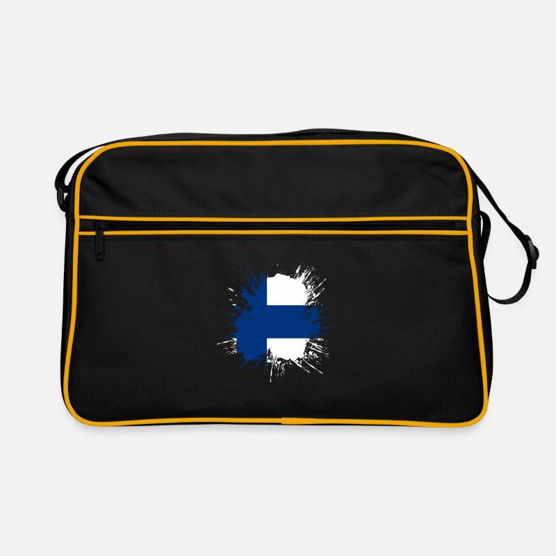 Finlande Drapeau Suomi Drapeau finlandais utilisé Look Sac Retro