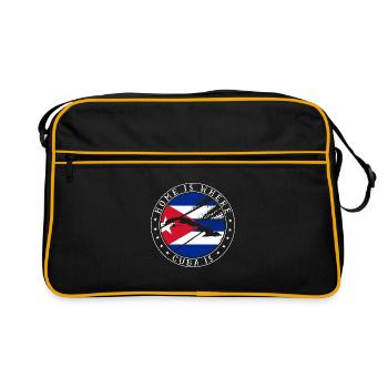 Cuba Drapeau Contour Vacances Caraïbes Cuba La Havane - Sac Retro - noir/or - Devant