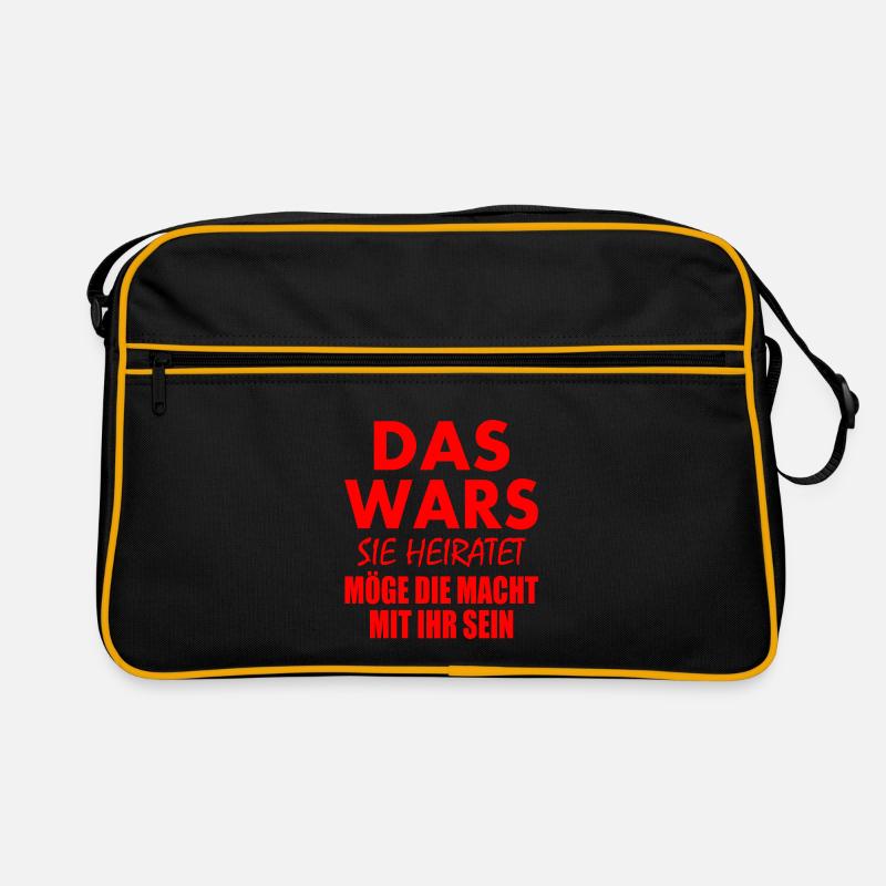 Das wars sie heiratet Retro Tasche