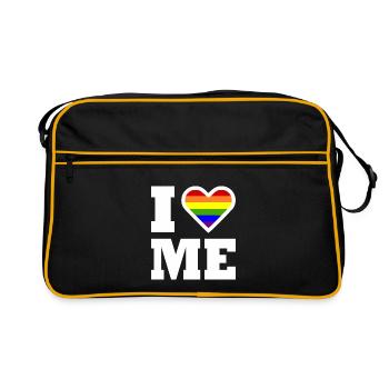 I love me - Sac Retro - noir/or - Devant