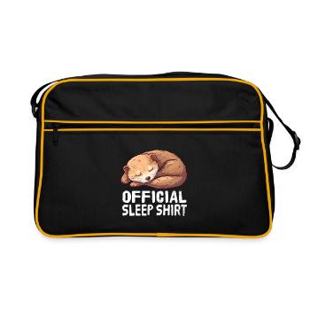 Chemise de nuit officielle Weasel - Sac Retro - noir/or - Devant