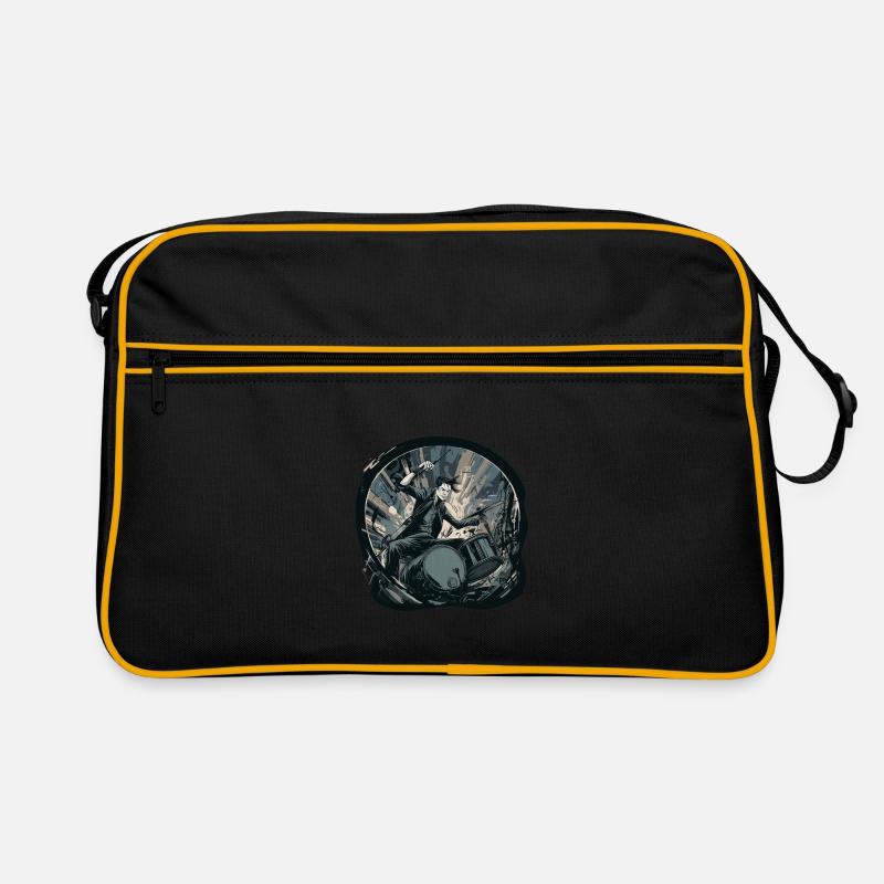 Drums crazy Retro Tasche
