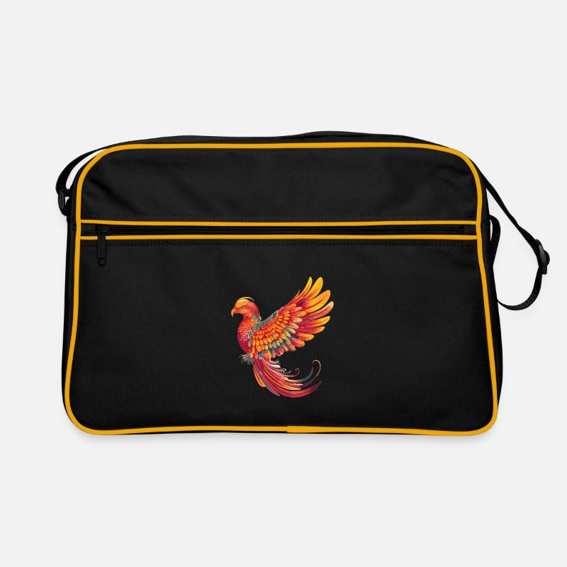 Paradiesvogel - Retro Tasche - Schwarz/Gold