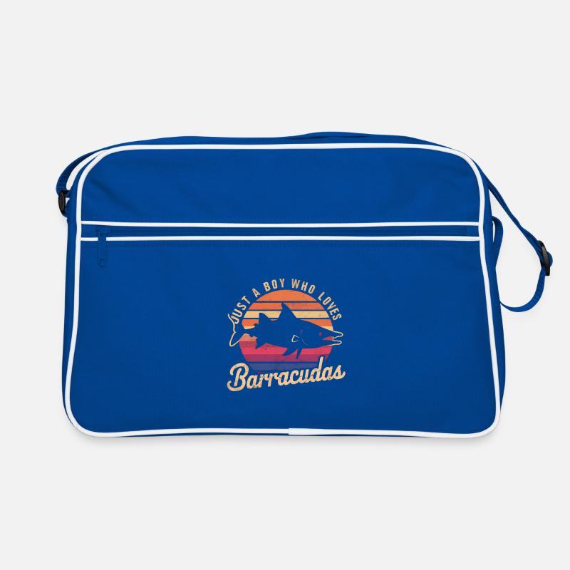 Gift for Barracuda Fish Lover Retro Bag