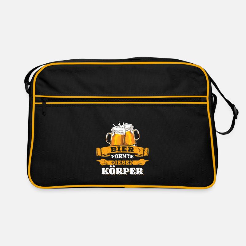 Bier formte diesen Körper Biertrinker - Männertag Retro Tasche