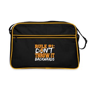 Javelin Throwing Javelin Throwing Gift - Retro Bag - black/gold - Front