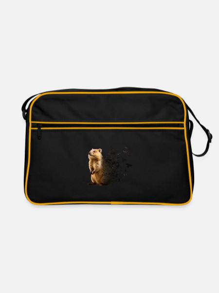 Quokka - Retro Bag - black/gold - Front