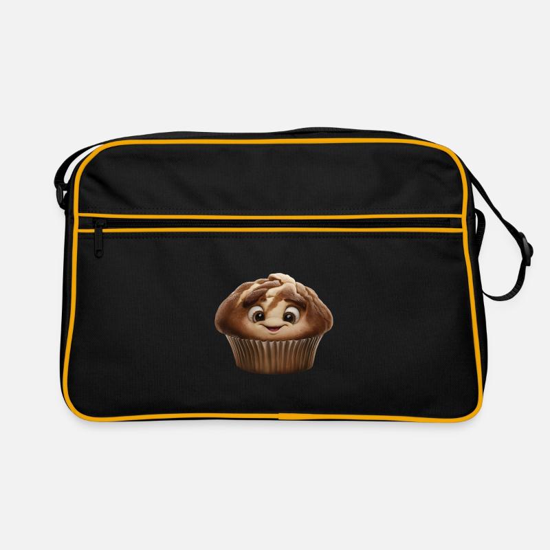 Glücklich Muffin Retro Tasche