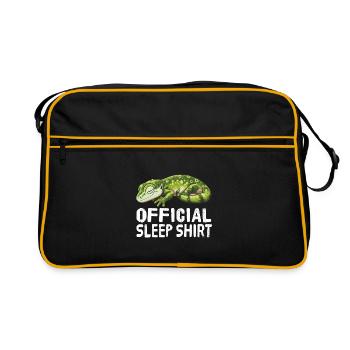 Chemise de nuit officielle Gecko - Sac Retro - noir/or - Devant