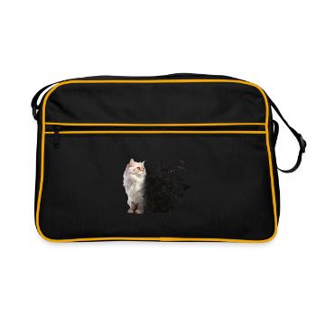Chat persan - Sac Retro - noir/or - Devant