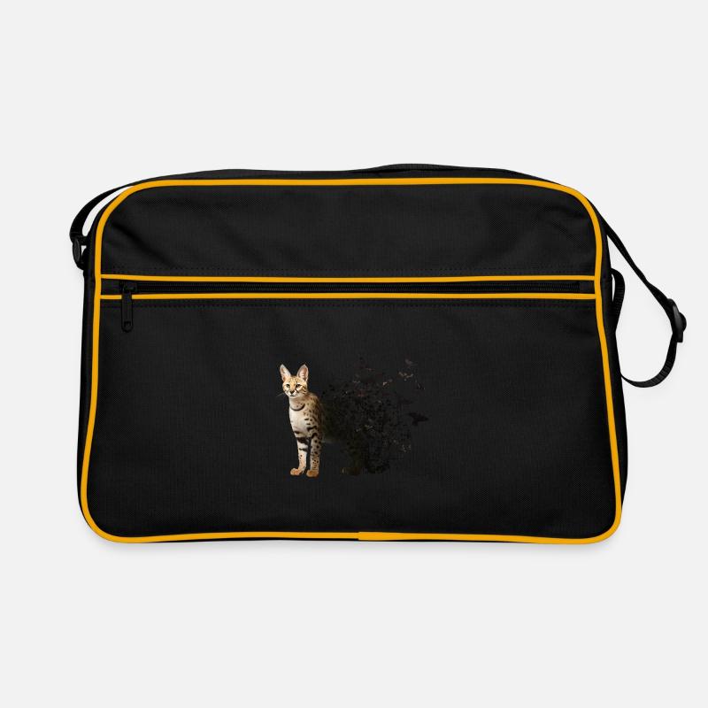 Serval-Katze Retro Tasche
