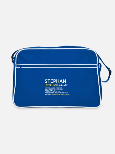 Stephan - Sac Retro - bleu/blanc - Devant