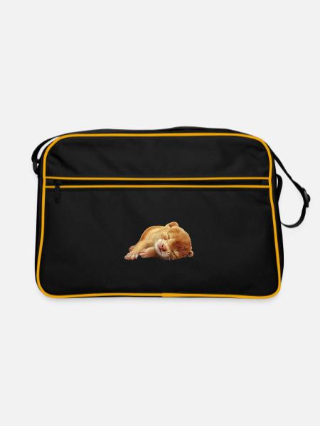 Wiesel - Retro Tasche - Schwarz/Gold - Vorne