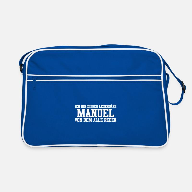 Manuel Name Design Retro Tasche