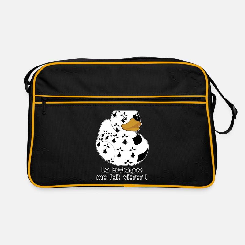 Armorican duck - Retro Bag - black/gold