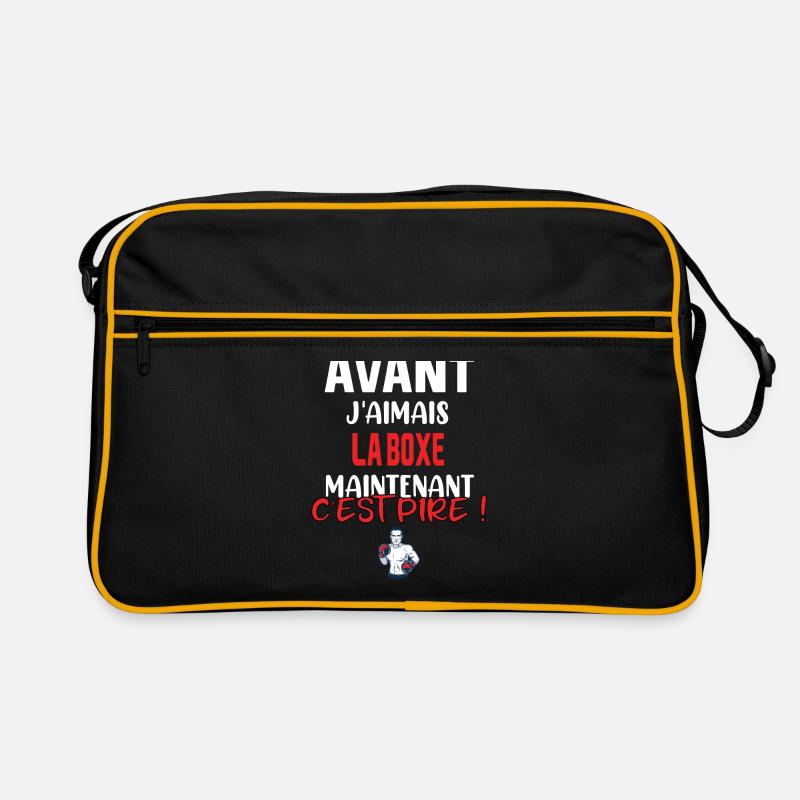 Avant j'aimais la boxe maintenant c'est pire ! Sac Retro