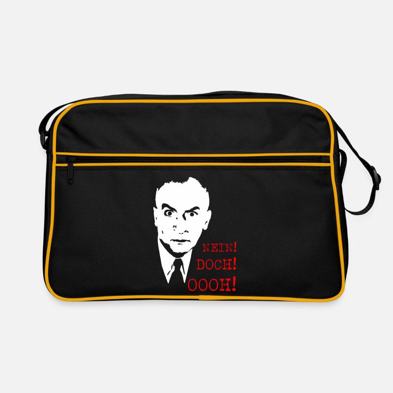 Nein Doch Ooh Spruch Motiv Retro Tasche
