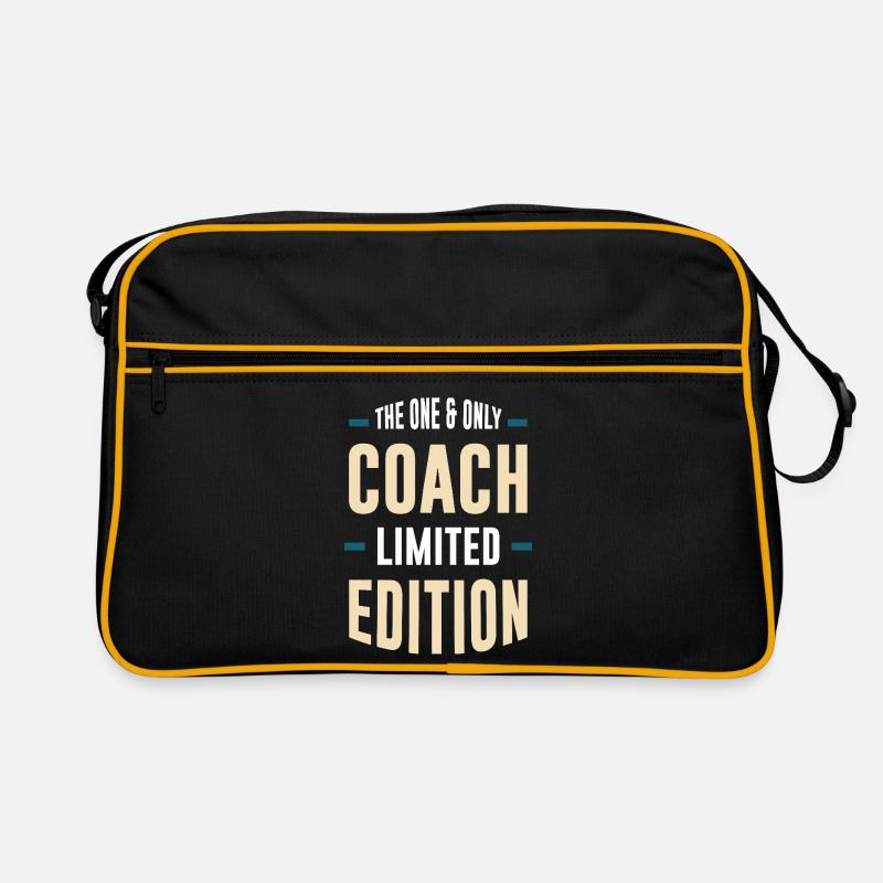 Limitierte Coach Edition - Retro Tasche - Schwarz/Gold