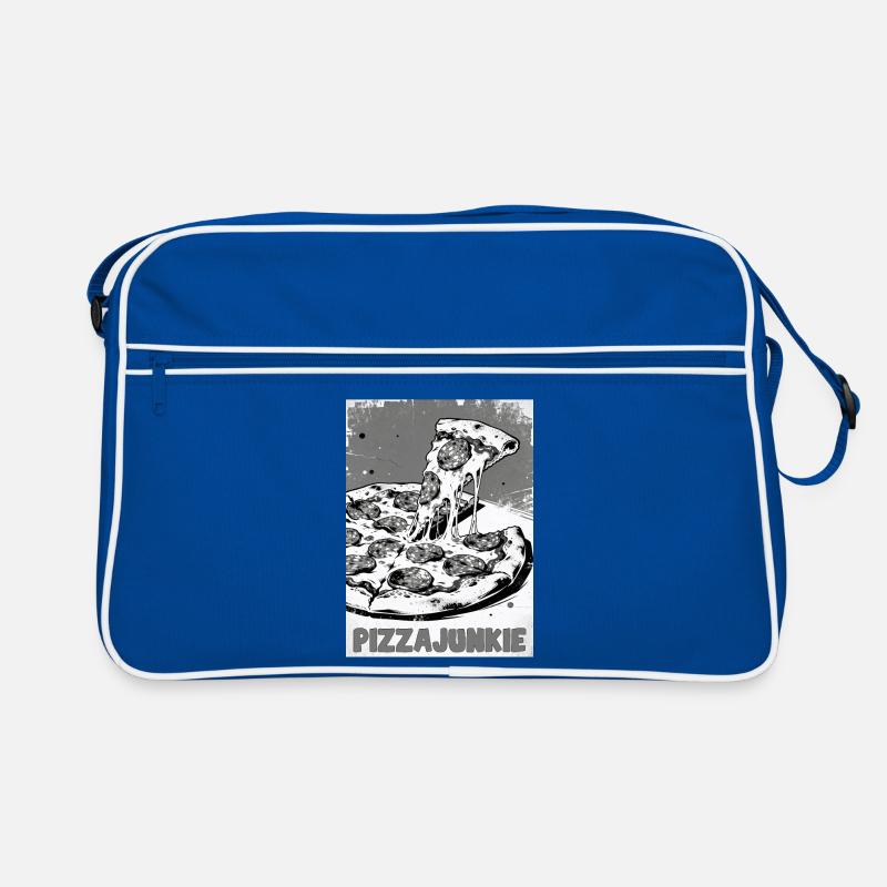 Pizza Junkie Slice Graphic Retro Bag