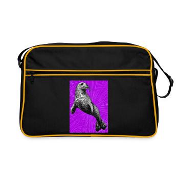 Phoque - Sac Retro - noir/or - Devant