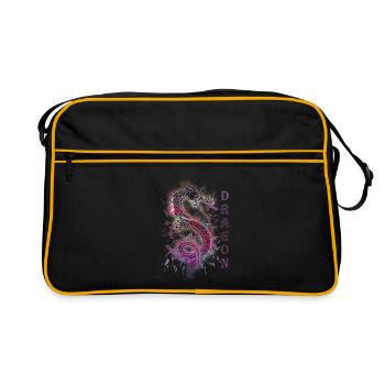 DRAGON DRACHE - Sac Retro - noir/or - Devant