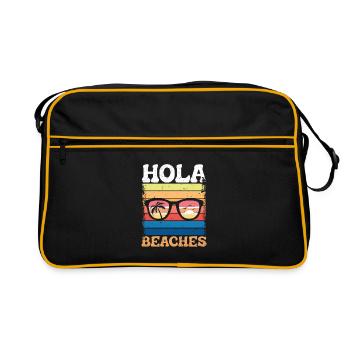 Hello Beaches - Retro Bag - black/gold - Front