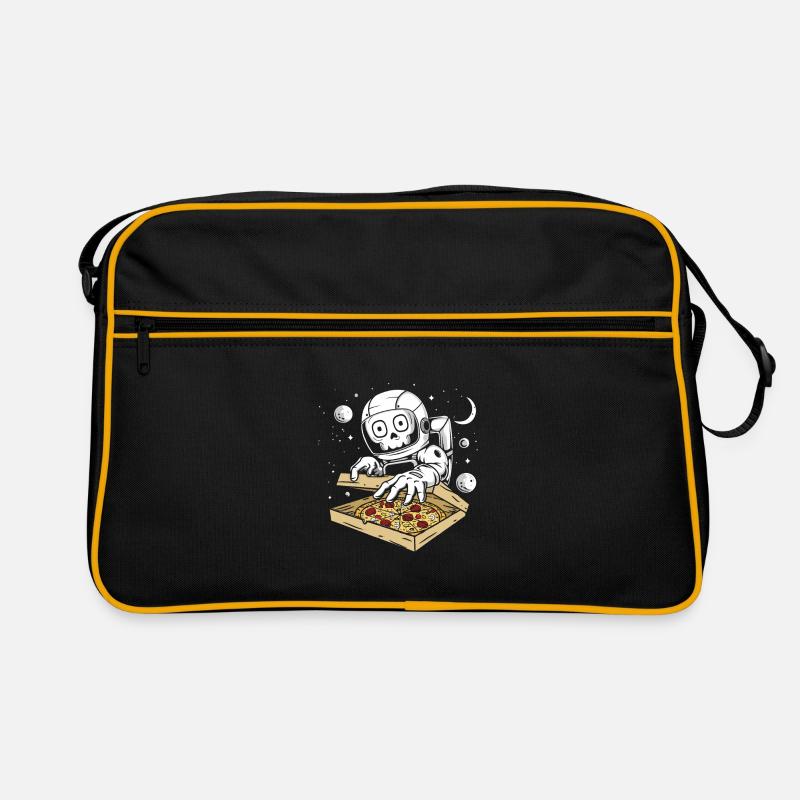 Astronaut pizza Retro Tasche