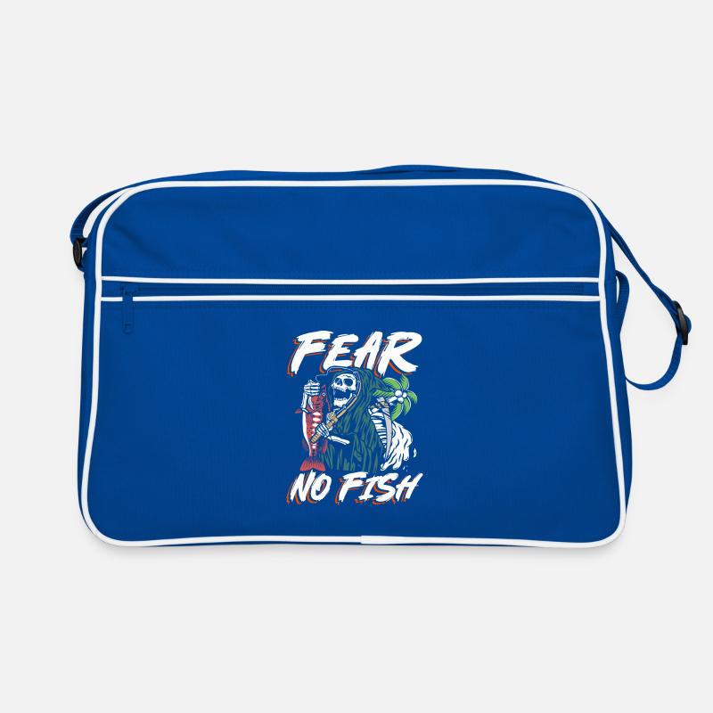 Fear no fish | skull & reaper angling Retro Bag