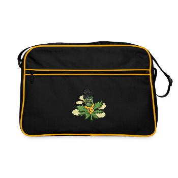 Cannabis - Sac Retro - noir/or - Devant