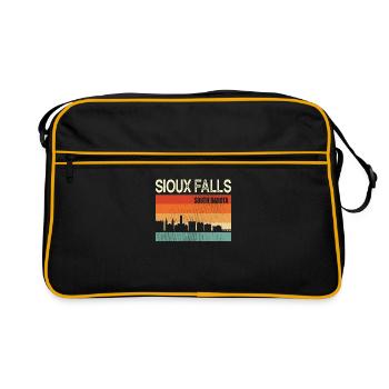 Sioux Falls South Dakota - Retro Bag - black/gold - Front