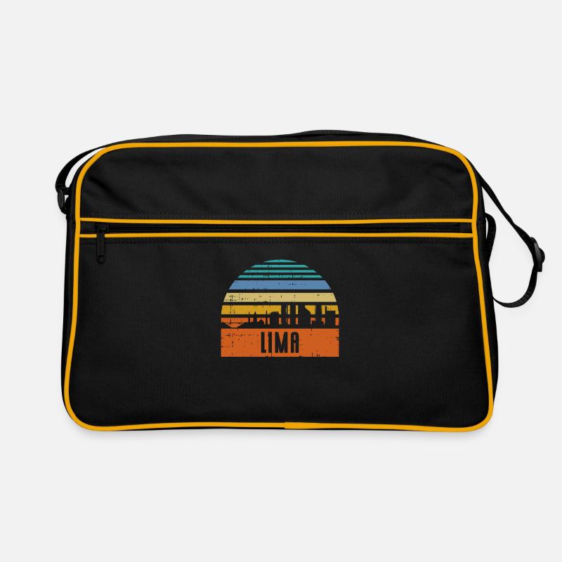 Lima Peru Skyline Retro Tasche