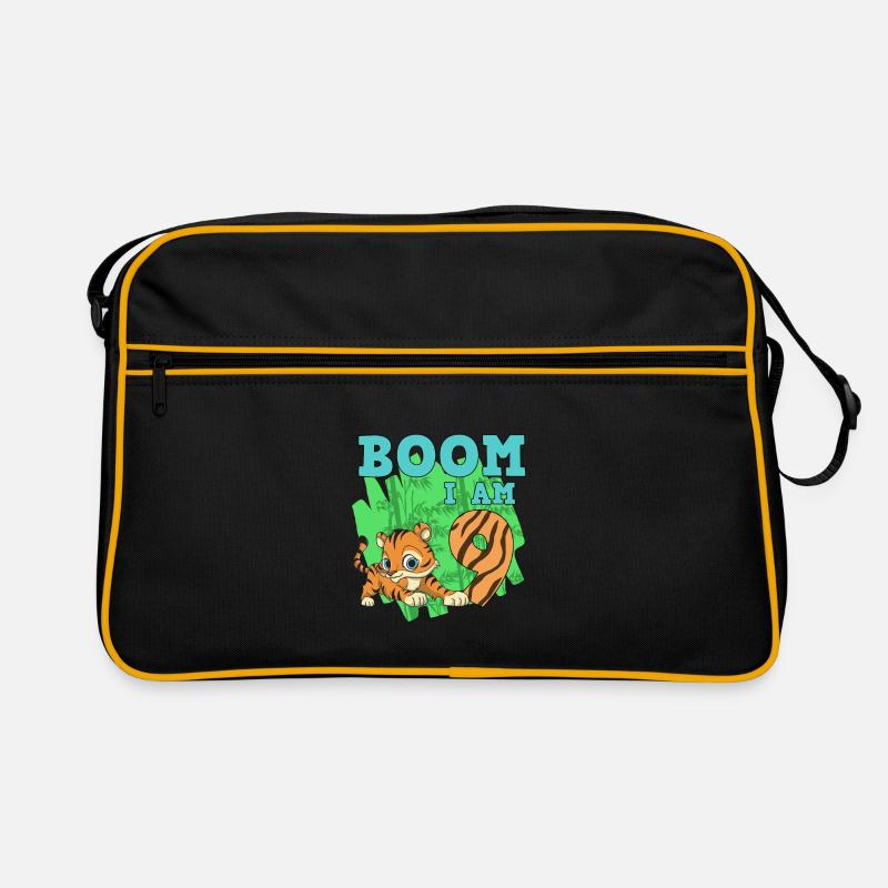 Boom Im 9 - Retro Tasche - Schwarz/Gold