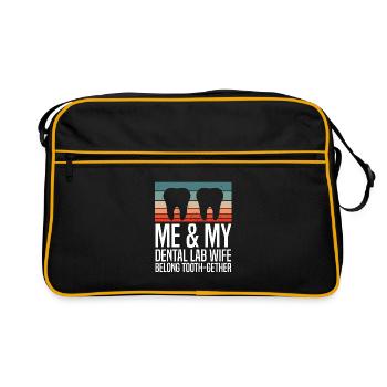 Dental Laboratory Assistant Dental Assistant - Retro Bag - black/gold - Front