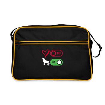 Coyote Chasse Coyote Cadeau - Sac Retro - noir/or - Devant