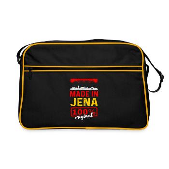 Jena - Retro Tasche - Schwarz/Gold - Vorne