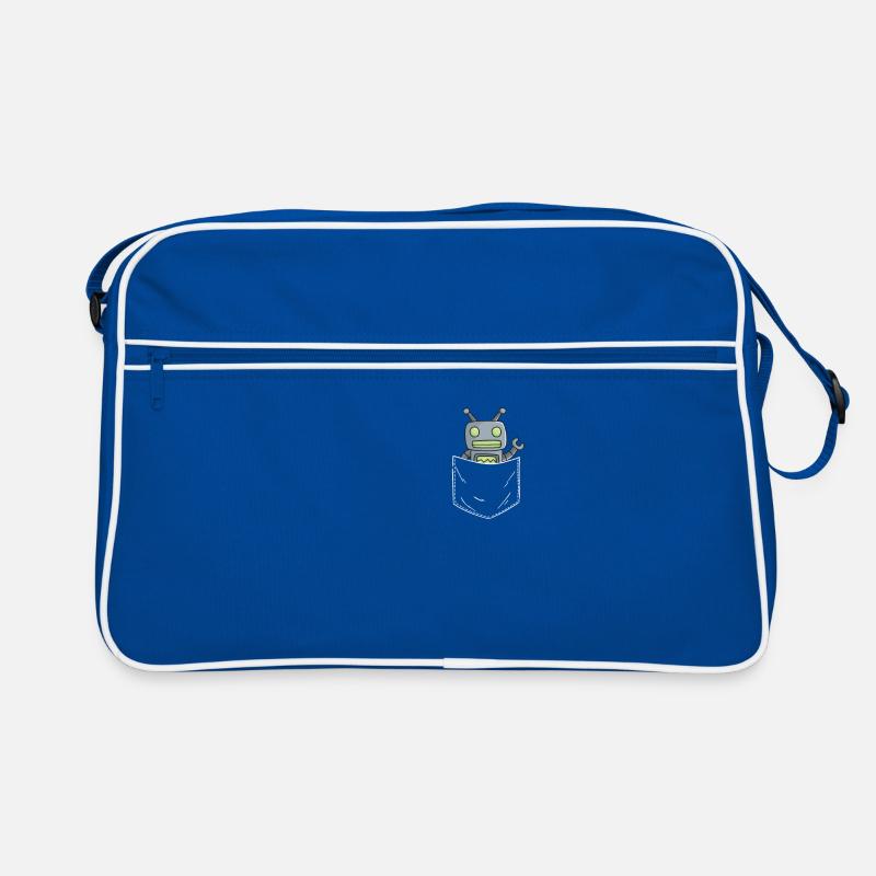 Roboter Retro Tasche
