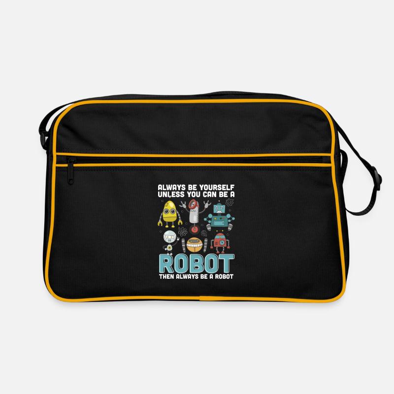 Roboter Retro Tasche