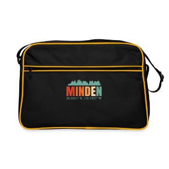Minden - Retro Tasche - Schwarz/Gold - Vorne