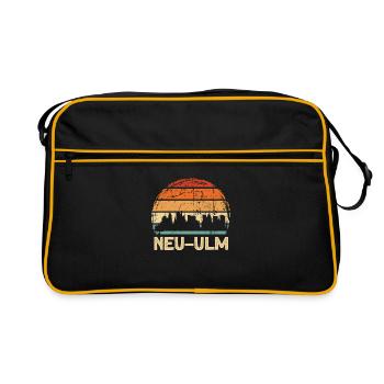 Neu-Ulm - Retro Tasche - Schwarz/Gold - Vorne