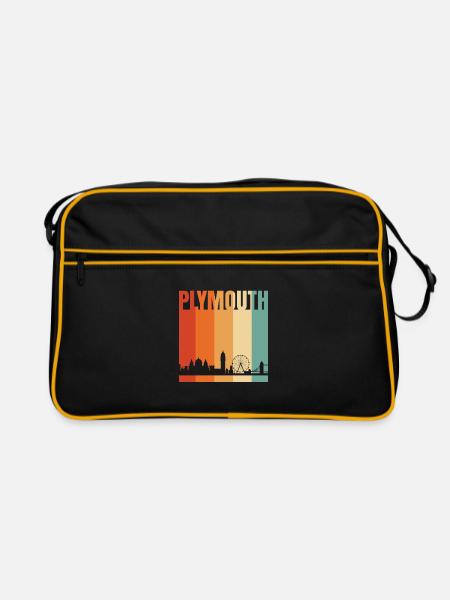 Plymouth - Retro Bag - black/gold - Front